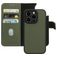 Mobiparts iPhone 14 Pro MagSafe Hoesje Echt Leer Uitneembare 2in1 Bookcase Portemonnee - Groen