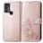 Mobigear Clover TCL 305 Hoesje Bookcase Portemonnee - Roségoud