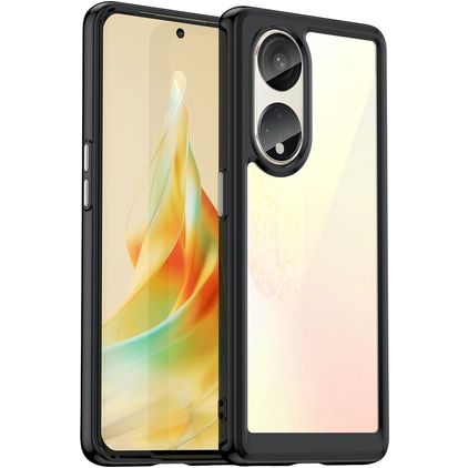 Mobigear Crystal OPPO Reno 8T 5G Hoesje Hardcase Backcover - Zwart