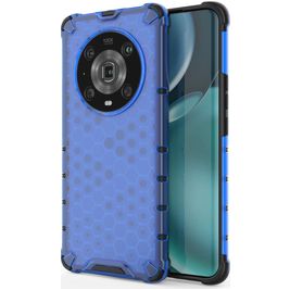 Mobigear Honeycomb HONOR Magic 4 Pro Hoesje Hardcase Backcover Shockproof - Blauw