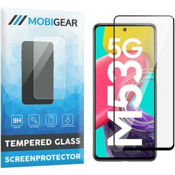 Mobigear Premium Samsung Galaxy M53 Glazen Screenprotector - Case Friendly - Zwart
