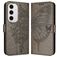 Mobigear Butterfly Samsung Galaxy S24 FE Hoesje Bookcase Portemonnee - Grijs