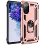 Mobigear Armor Ring Samsung Galaxy S20 FE Hoesje Hardcase Backcover Shockproof met Ringhouder - Roségoud