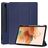 Mobigear Tri-Fold Gel Samsung Galaxy Tab S7 FE Hoes TPU,Kunstleer Bookcase + Stylus Houder - Donkerblauw