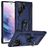 Mobigear Armor Ring Samsung Galaxy S23 Ultra Hoesje Hardcase Backcover Shockproof met Ringhouder - Blauw