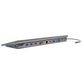 4Smarts 11 in 1 Hub USB-C naar AUX 3.5mm / Ethernet / HDMI / USB-A / USB-C / VGA / SD Card Hub 0.15 Meter - Spacegrijs