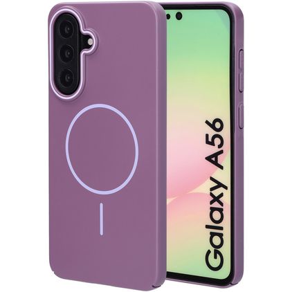 Mobiparts Slim Line Samsung Galaxy A56 MagSafe Hoesje Hardcase Backcover - Imperial Purple
