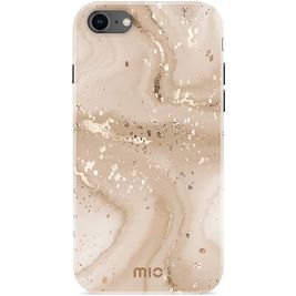 MIO iPhone 8 MagSafe Hoesje Hardcase Backcover - Gold Marble