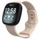 Mobigear Sport Dual Siliconen Fitbit Versa 3 Bandje Druksluiting - Roze