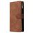 Mobigear Zipper OnePlus 8 Pro Hoesje Bookcase Portemonnee - Bruin