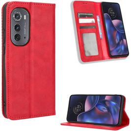 Mobigear Sensation Motorola Edge (2022) Hoesje Bookcase Portemonnee - Rood