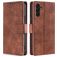 Mobigear Croco Samsung Galaxy A04s Hoesje Bookcase Portemonnee - Bruin