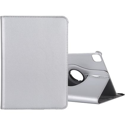 Mobigear DuoStand iPad Pro 12.9 Inch (2021) Hoes Draaibare Bookcase - Zilver