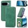 Mobigear Retro Slim Google Pixel 10 Pro XL Hoesje Bookcase Portemonnee - Groen