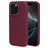 Mobiparts iPhone 16 Pro Siliconen Hoesje Backcover - Plum Red
