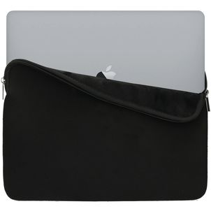 Mobiparts Neoprene Neopreen Laptop Sleeve 13 inch Laptop hoes - Zwart