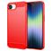 Mobigear Brushed Slim iPhone 17e Hoesje Flexibel TPU Backcover - Rood