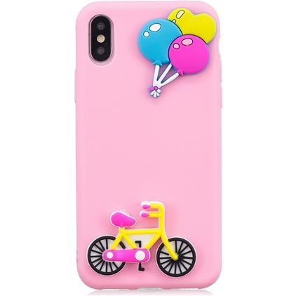 Mobigear Design iPhone XS Max Hoesje Flexibel TPU Backcover - Ballon