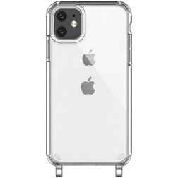 Mobigear Mix & Match Doorzichtig iPhone 11 Flexibel TPU Hoesje met koord - Transparant