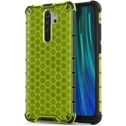 Mobigear Honeycomb Xiaomi Redmi Note 8 Pro Hoesje Hardcase Backcover Shockproof - Groen