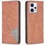 Mobigear Rhombus Slim Motorola Moto G13 Hoesje Bookcase - Bruin