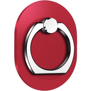 Mobigear Oval Telefoonring - Rood Universeel