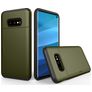 Mobigear Card Samsung Galaxy S10e Hoesje Hardcase Backcover Shockproof met Pasjeshouder - Legergroen