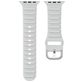 Mobigear Bumpy Siliconen Apple Watch Bandje Gespsluiting - 42/41/40/38 mm - Grijs