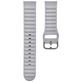 Mobigear Bumpy Siliconen Smartwatch Bandje Gespsluiting - Universeel 22 mm connector - Grijs