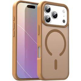 Mobigear Shockproof iPhone 17 Pro MagSafe Hoesje Hardcase Backcover - Desert Gold