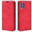 Mobigear Retro Slim Samsung Galaxy M22 Hoesje Bookcase Portemonnee - Rood