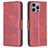 Mobigear Excellent iPhone 15 Pro Max Hoesje Bookcase Portemonnee - Rood
