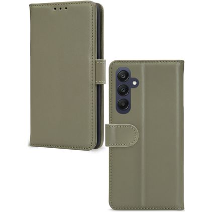 Mobilize Premium Gelly Wallet Samsung Galaxy A25 Hoesje Bookcase Portemonnee - Groen