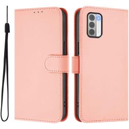 Mobigear Urban Wallet Nokia G42 Hoesje Bookcase Portemonnee - Roze