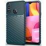 Mobigear Groove Samsung Galaxy A20s Hoesje Flexibel TPU Backcover - Groen