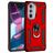 Mobigear Armor Ring Motorola Edge 30 Pro Hoesje Hardcase Backcover Shockproof met Ringhouder - Rood