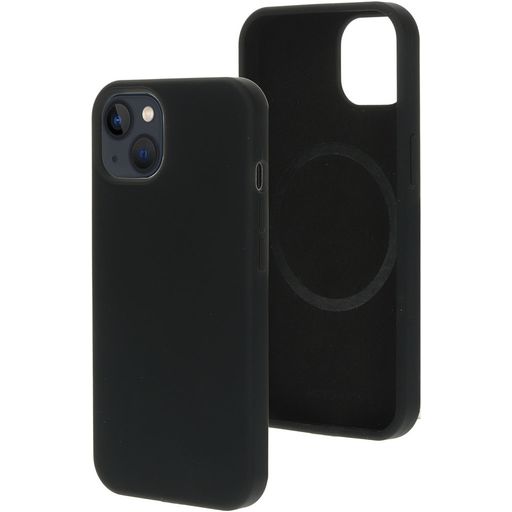 Mobiparts iPhone 13 Siliconen MagSafe Hoesje Backcover - Zwart