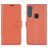 Mobigear Classic Motorola One Fusion Plus Hoesje Bookcase Portemonnee - Cognac