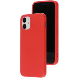 Mobiparts iPhone 12 Mini Siliconen Hoesje Backcover - Scarlet Red
