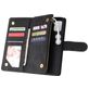 Mobigear Zipper Samsung Galaxy A51 Hoesje Bookcase Portemonnee - Zwart