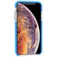 Mobigear Full Bumper iPhone XS Max Hoesje Hardcase Backcover Shockproof - Transparant / Blauw