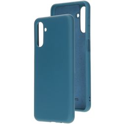 Mobiparts Samsung Galaxy A13 4G Siliconen Hoesje Backcover - Blueberry Blue