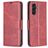 Mobigear Excellent Samsung Galaxy A55 Hoesje Bookcase Portemonnee - Rood