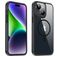 Valenta Trend iPhone 15 Plus MagSafe Hoesje Hardcase Backcover - Transparant / Zwart