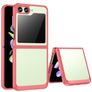 Mobigear Crystal Samsung Galaxy Z Flip 5 Hoesje Hardcase Backcover - Transparant / Rood