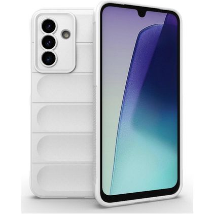 Mobigear Bumpy Samsung Galaxy A17 Hoesje Flexibel TPU Backcover - Wit