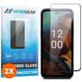 Mobigear Premium Nokia XR21 Glazen Screenprotector - Case Friendly - Zwart (2-Pack)