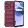 Mobigear Bumpy Realme C35 Hoesje Flexibel TPU Backcover - Bordeauxrood