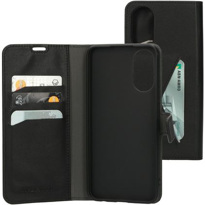 Mobiparts Classic Wallet OPPO A17 Hoesje Bookcase Portemonnee - Zwart