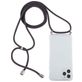 Mobigear Lanyard iPhone 12 Pro Max Flexibel TPU Hoesje met koord - Transparant / Grijs